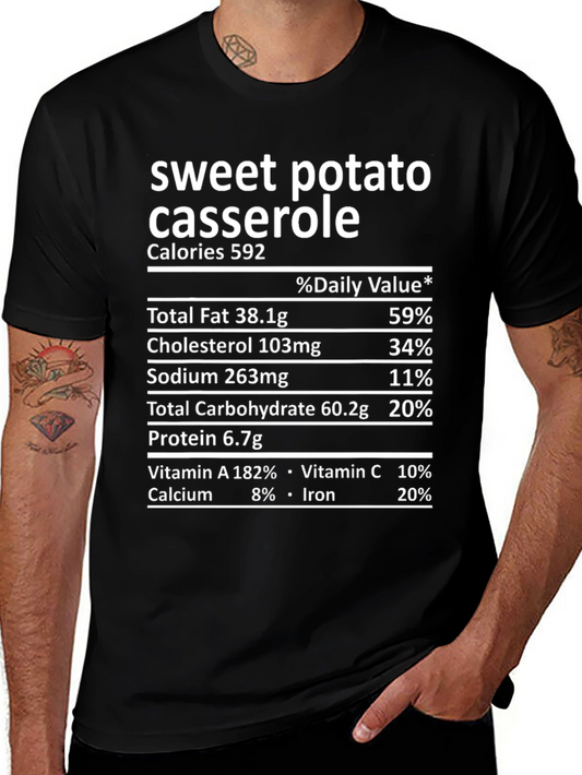 Sweet Potato Casserole Nutrition Facts T-Shirt