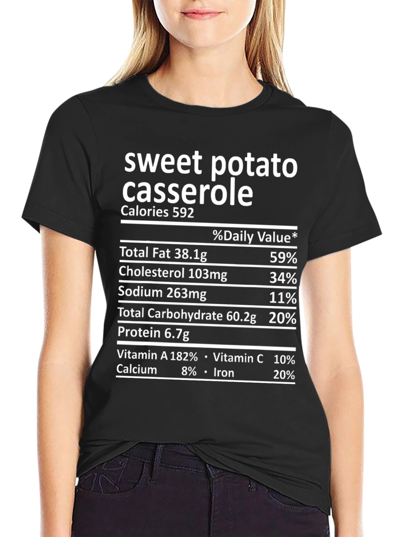 Sweet Potato Casserole Nutrition Facts T-Shirt