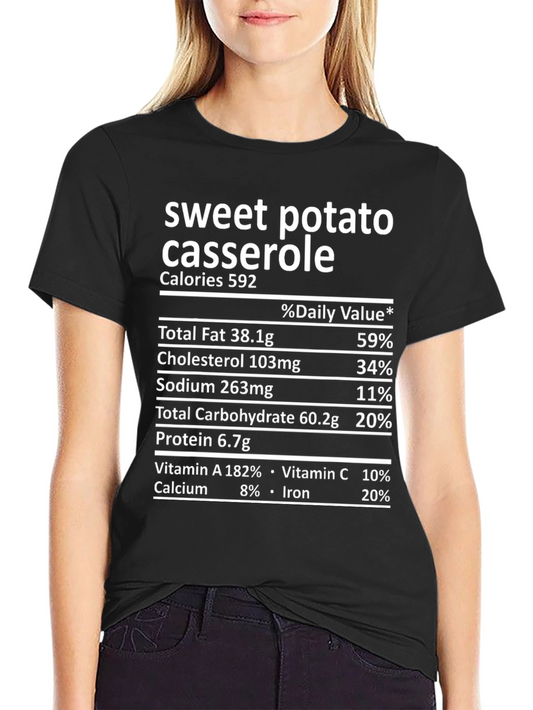 Sweet Potato Casserole Nutrition Facts T-Shirt