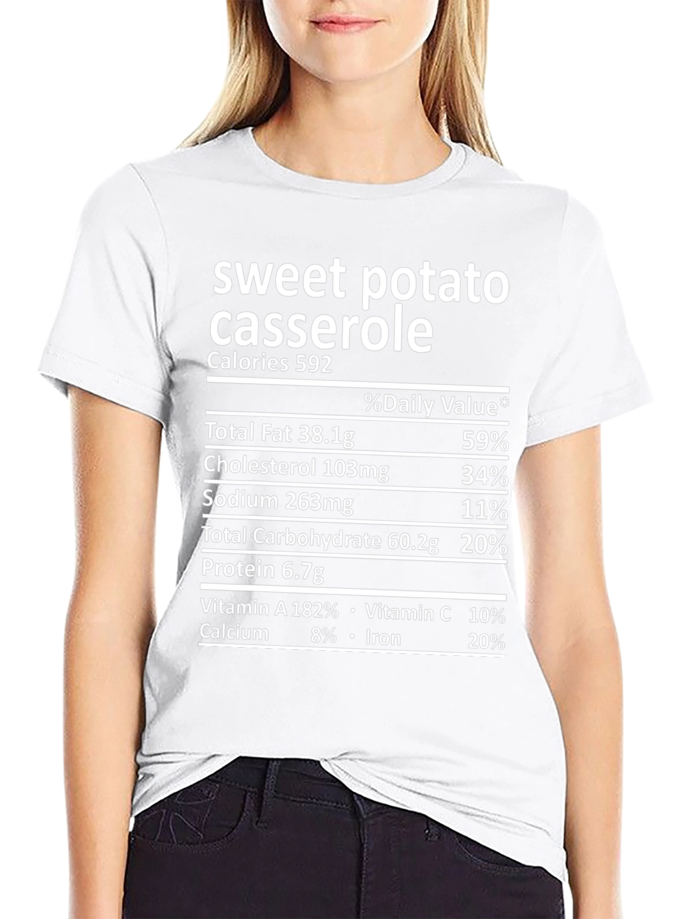 Sweet Potato Casserole Nutrition Facts T-Shirt