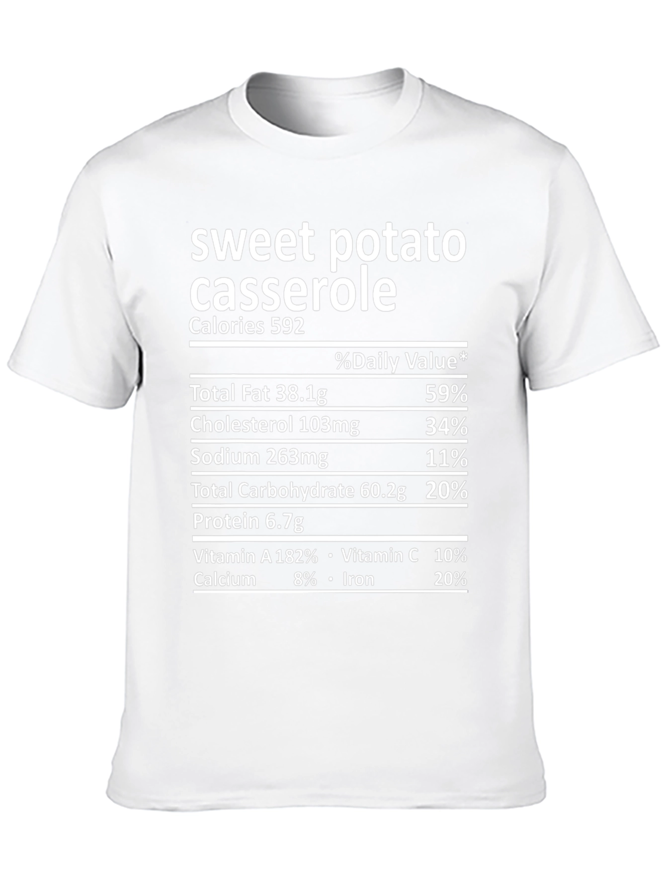 Sweet Potato Casserole Nutrition Facts T-Shirt