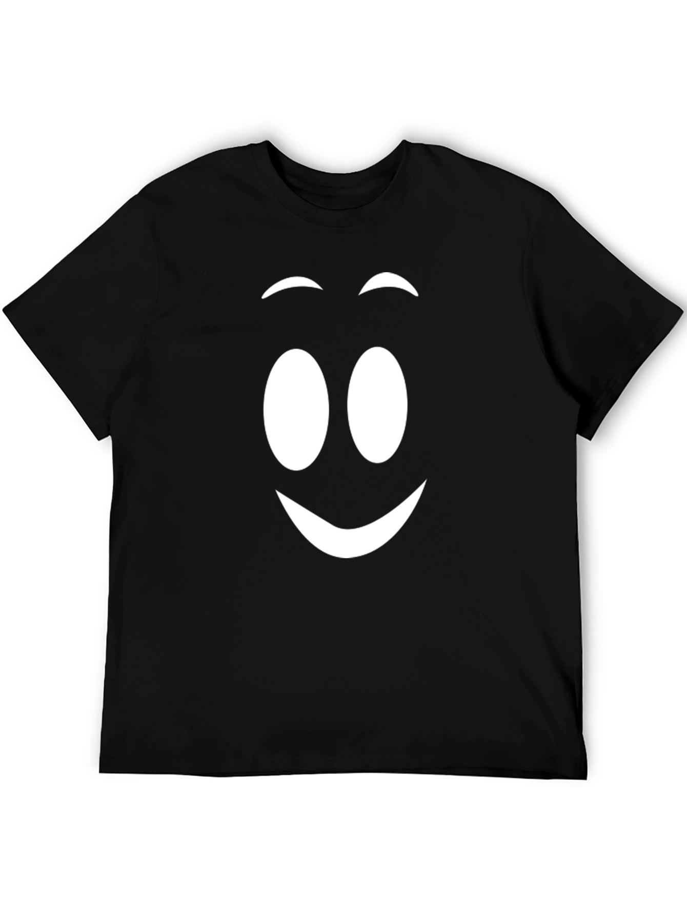 Smiley Face Graphic Tee - Casual Comfort