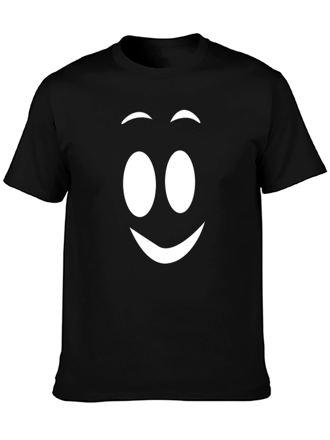 Smiley Face Graphic Tee - Casual Comfort