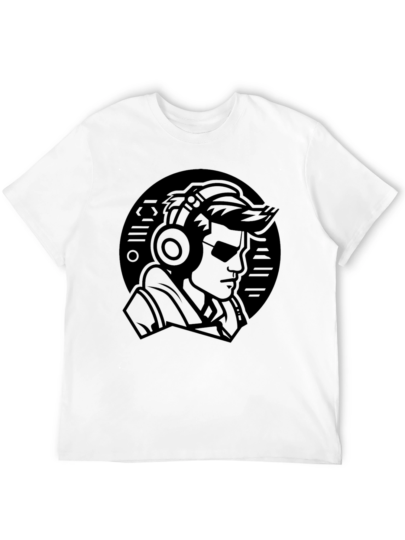 Cool DJ Graphic Black T-Shirt