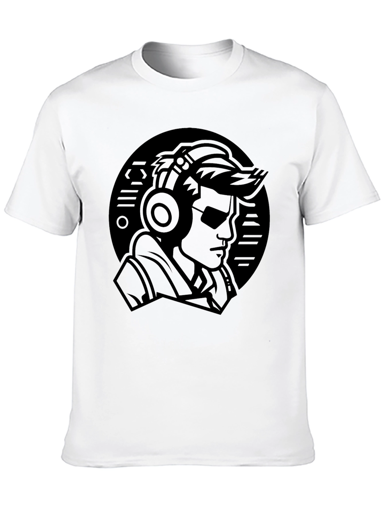 Cool DJ Graphic Black T-Shirt