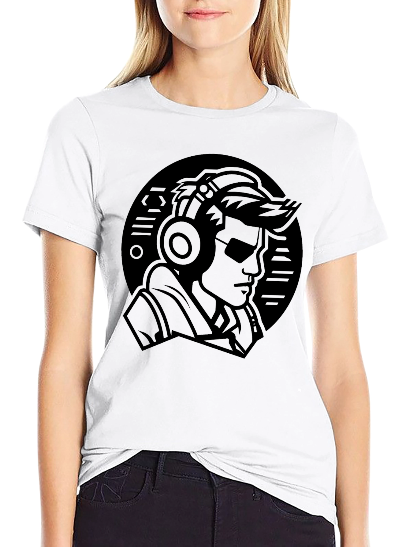 Cool DJ Graphic Black T-Shirt