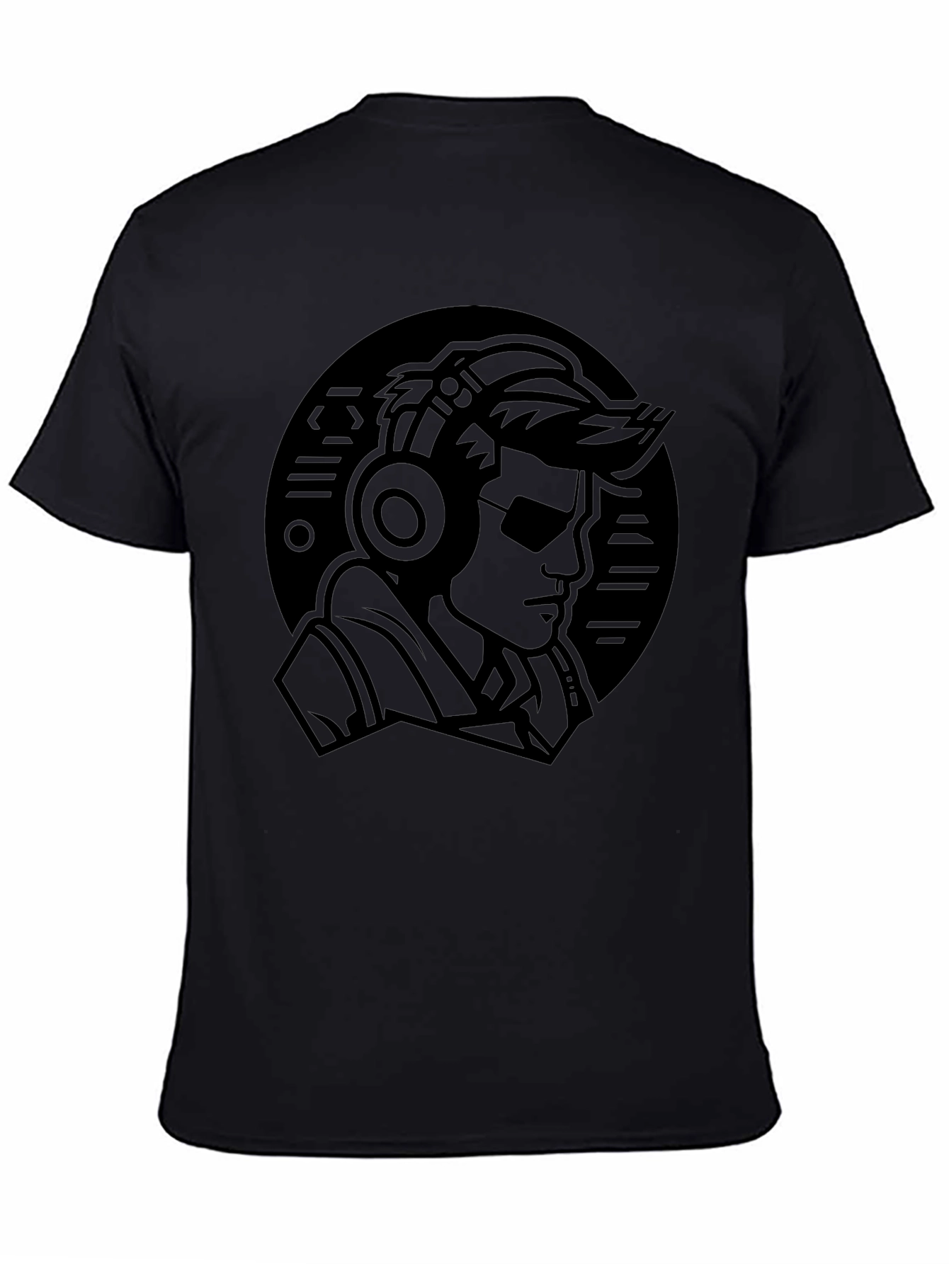 Cool DJ Graphic Black T-Shirt