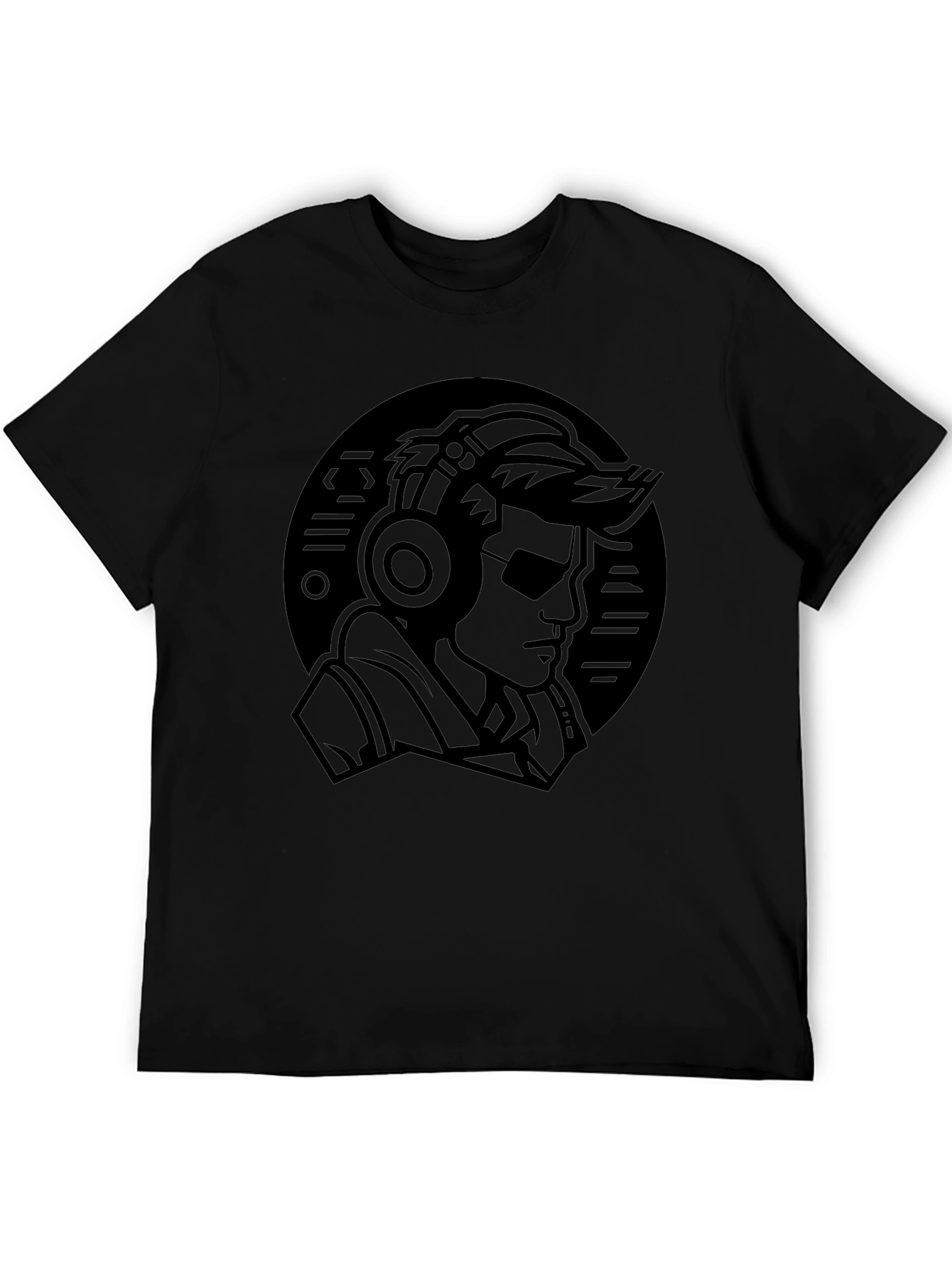 Cool DJ Graphic Black T-Shirt