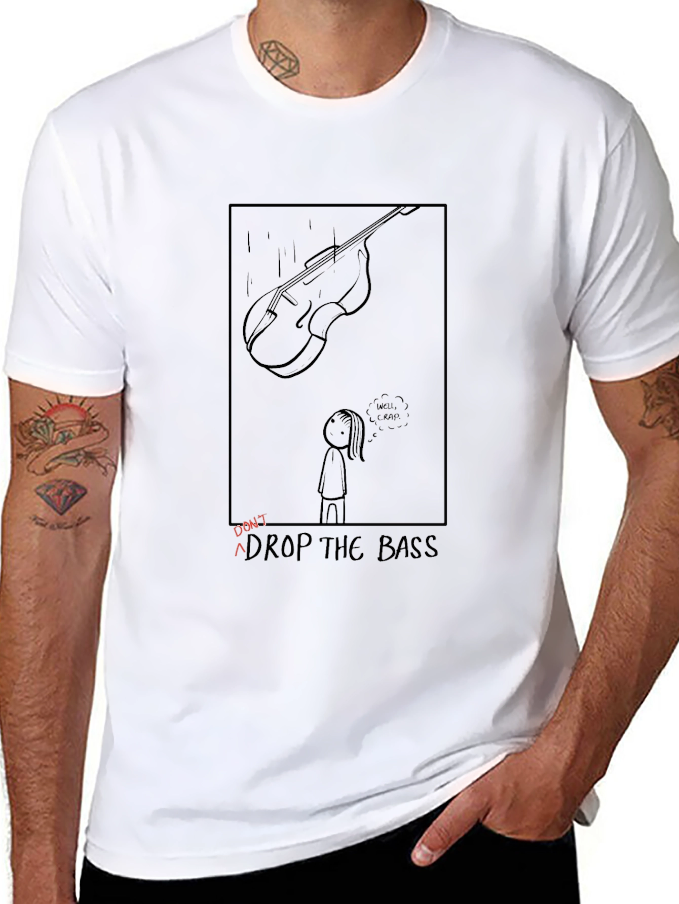 Dont Drop the Bass T-Shirt - Funny Music Tee