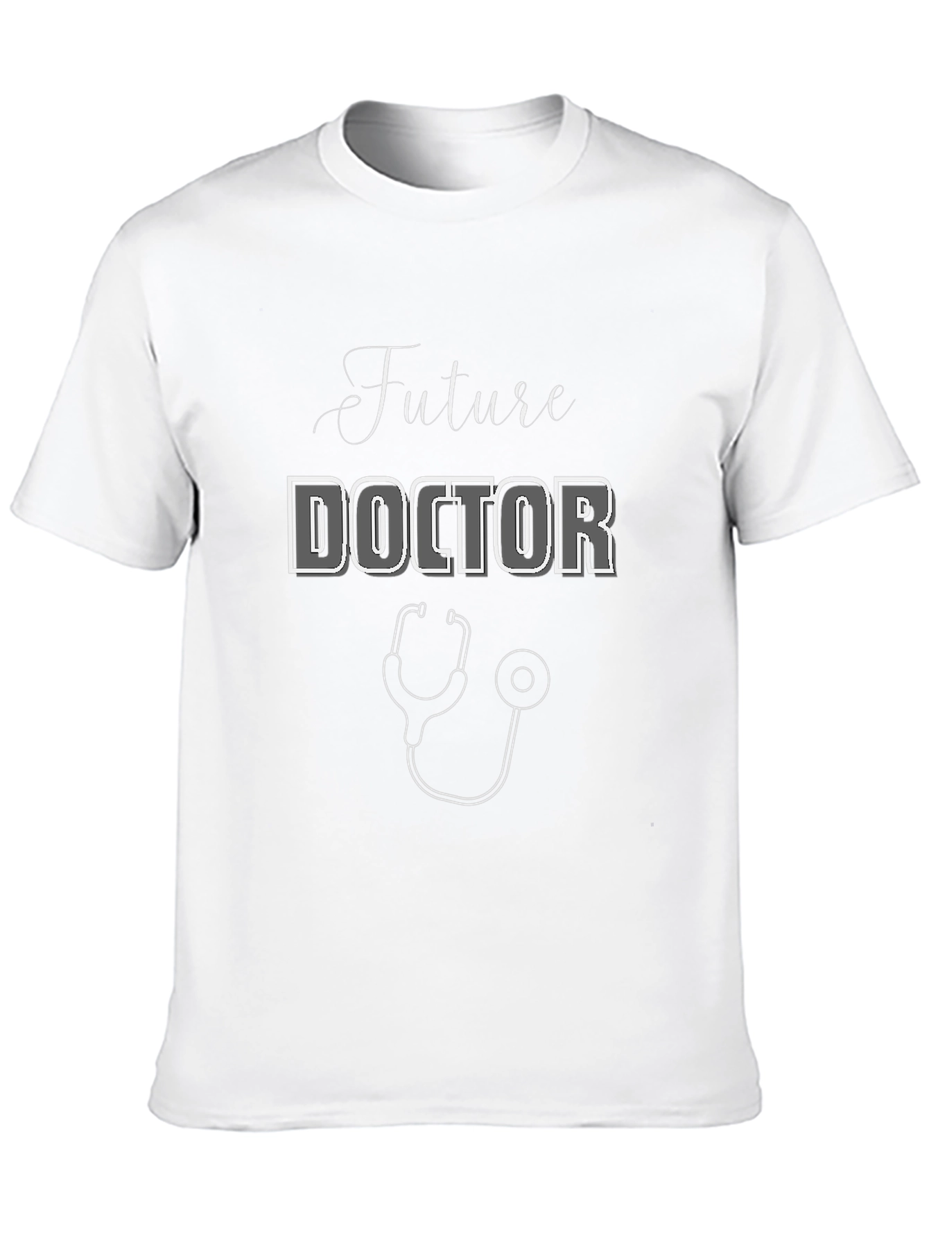 Future Doctor Black Graphic T-Shirt