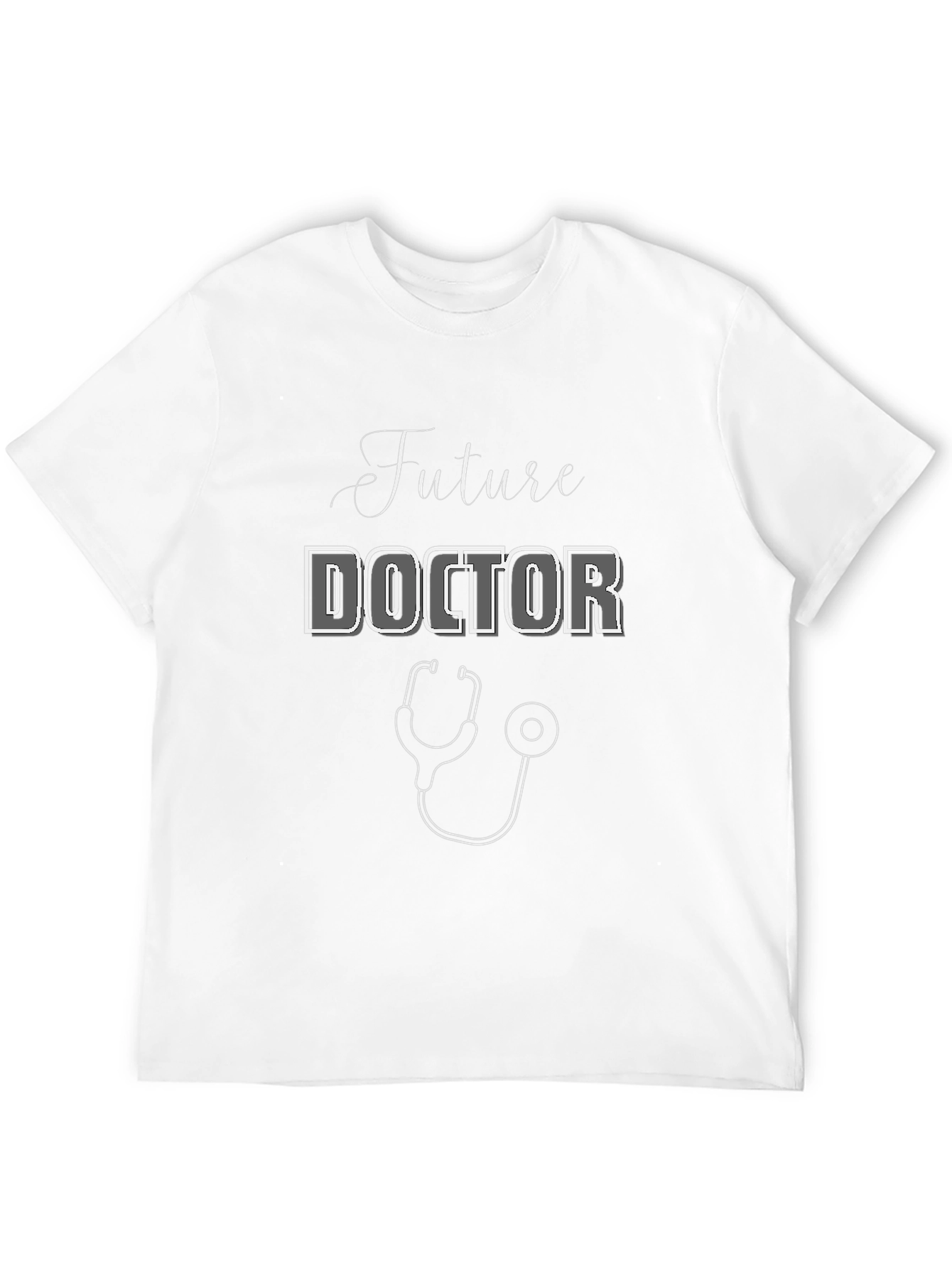 Future Doctor Black Graphic T-Shirt