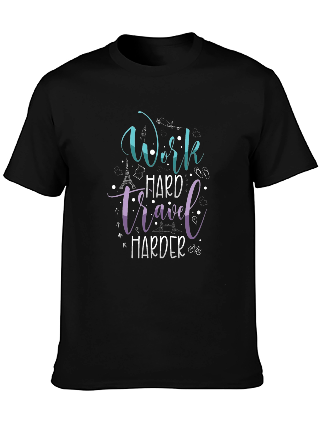 Work Hard Travel Harder Graphic Tee