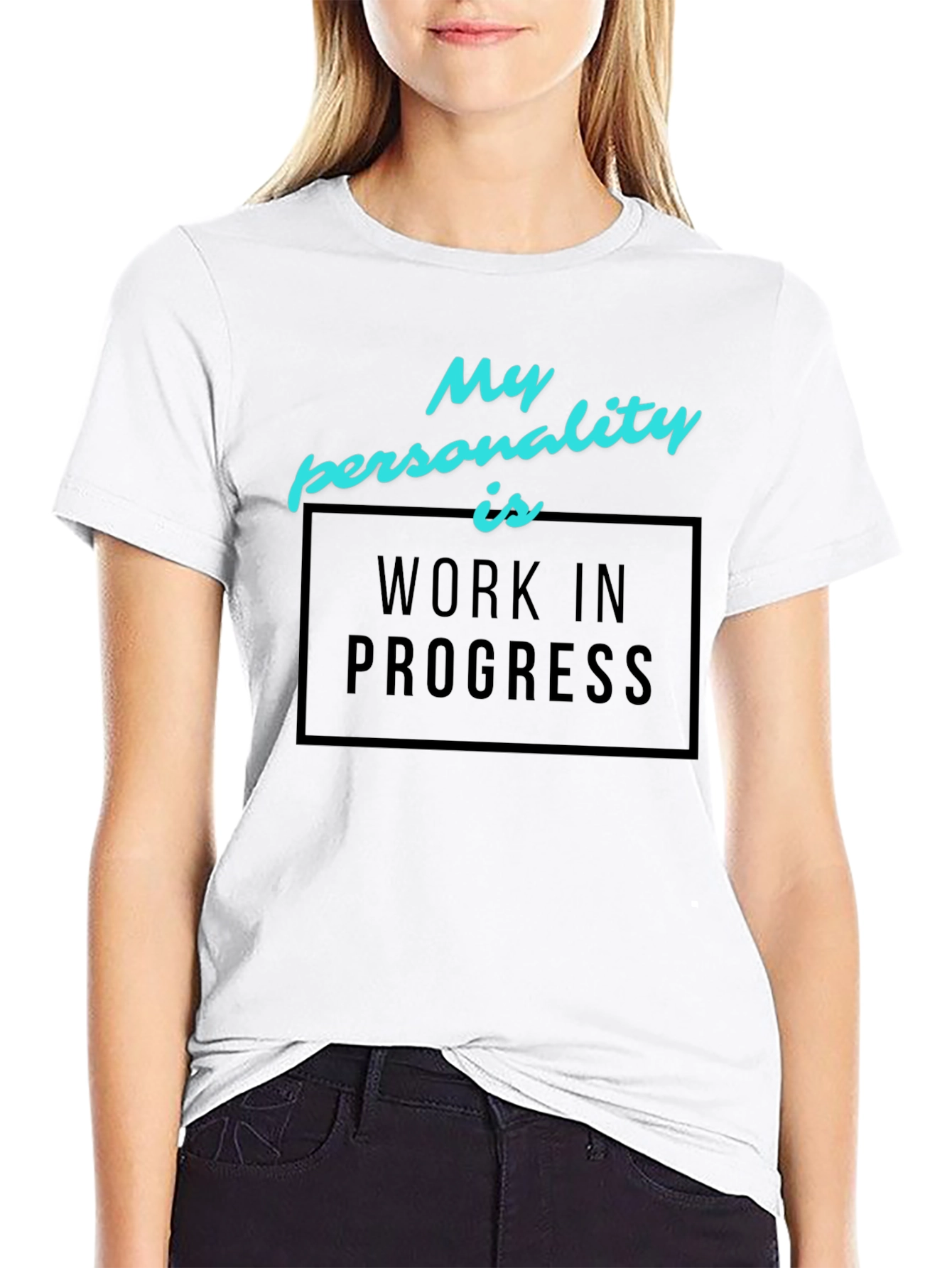 Work in Progress Graphic Tee - Black Cotton