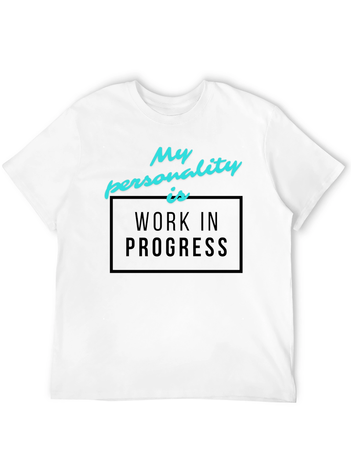 Work in Progress Graphic Tee - Black Cotton