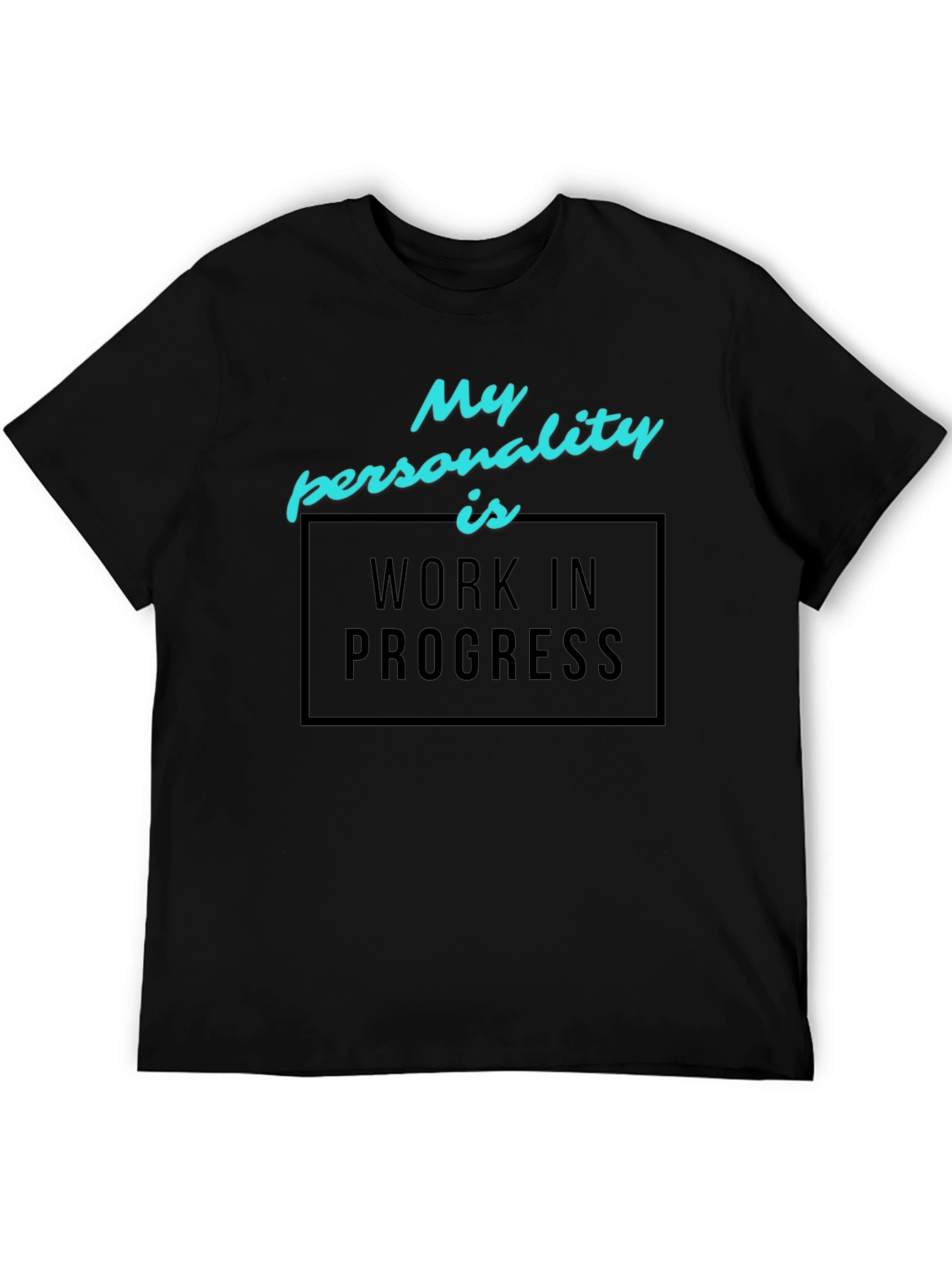 Work in Progress Graphic Tee - Black Cotton