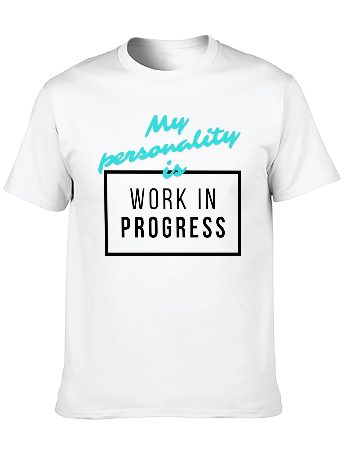 Work in Progress Graphic Tee - Black Cotton