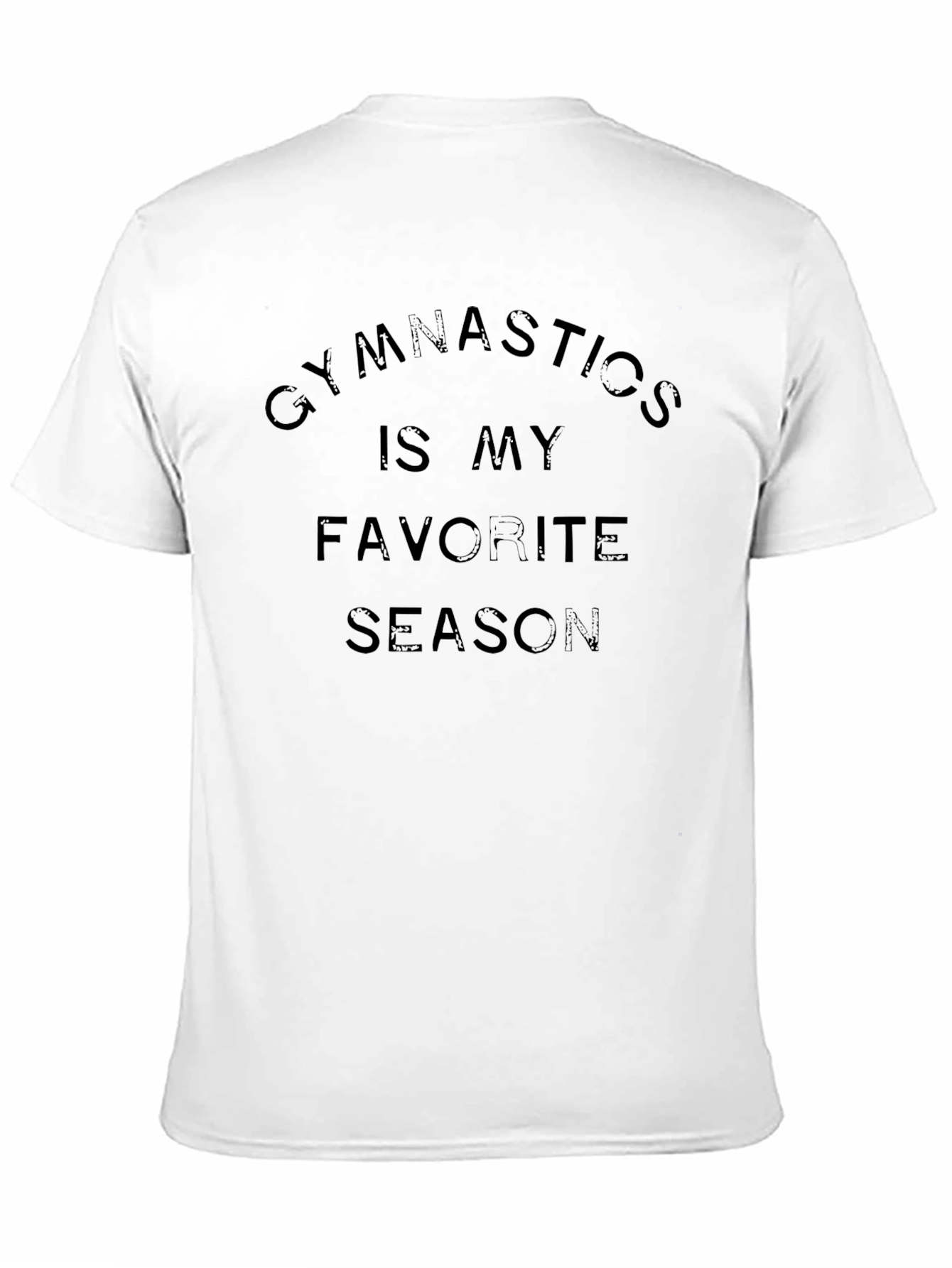 Gymnastics is My Favorite Season Black T-Shirt