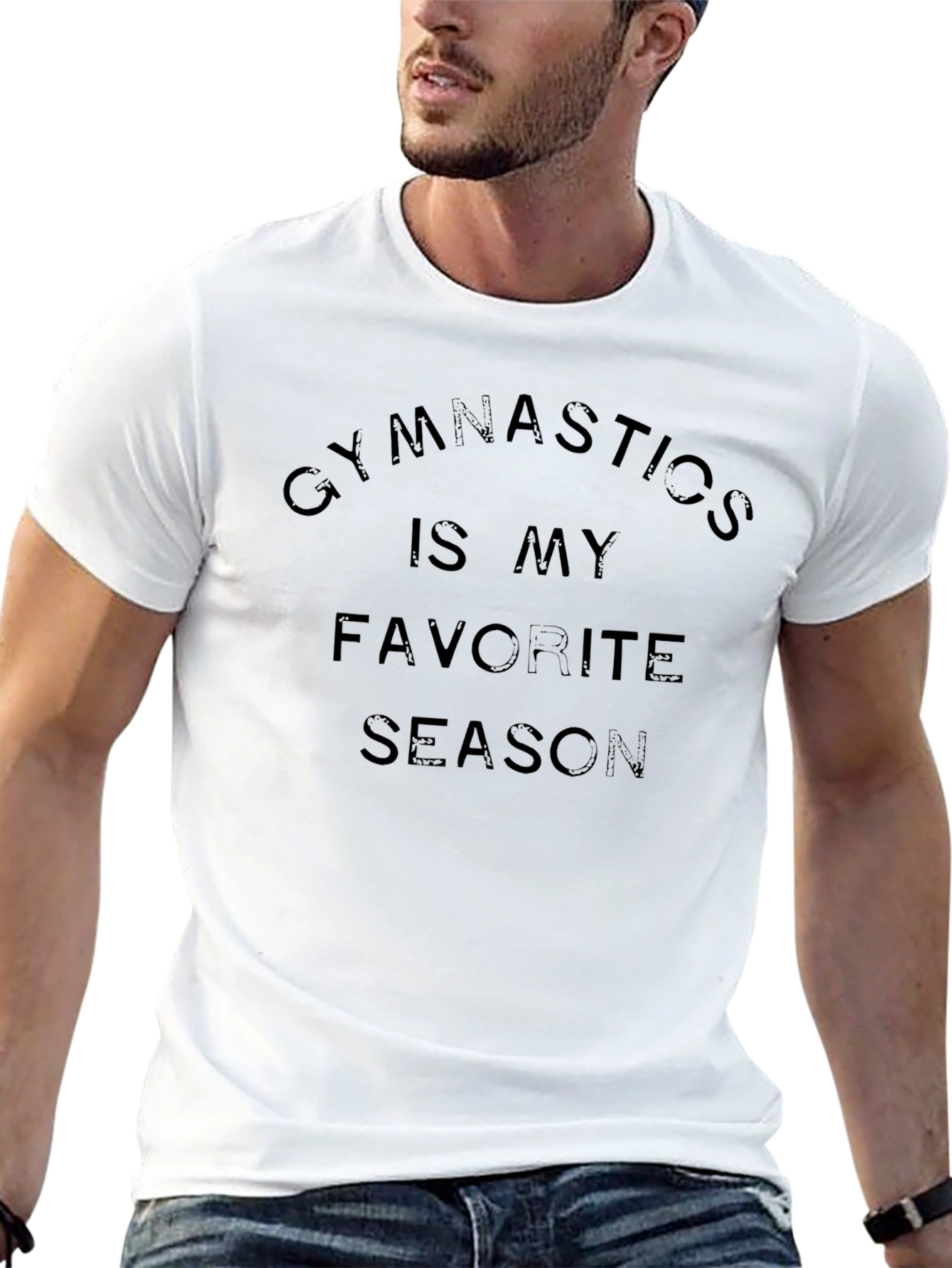Gymnastics is My Favorite Season Black T-Shirt