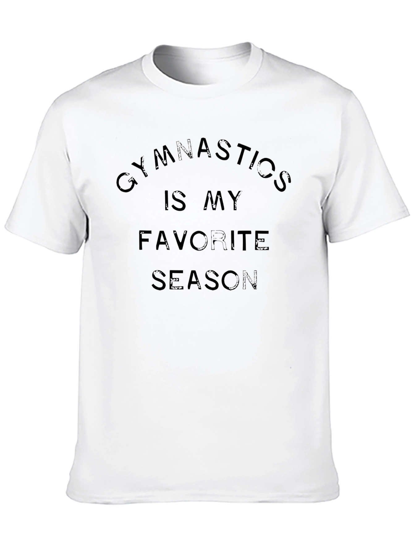 Gymnastics is My Favorite Season Black T-Shirt