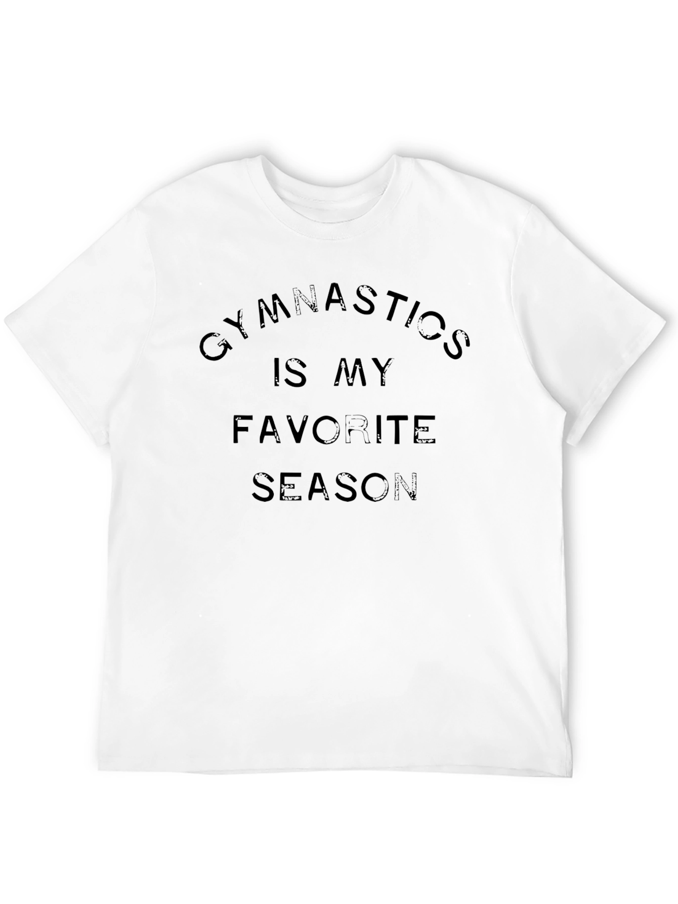 Gymnastics is My Favorite Season Black T-Shirt