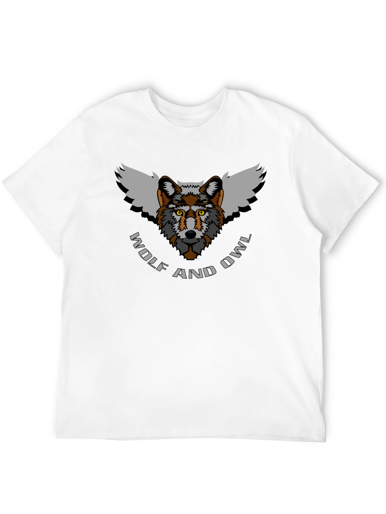 Wolf and Owl Graphic Tee - Unique Design