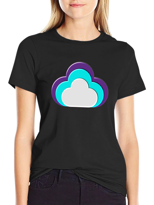 Cloud Graphic Black T-Shirt