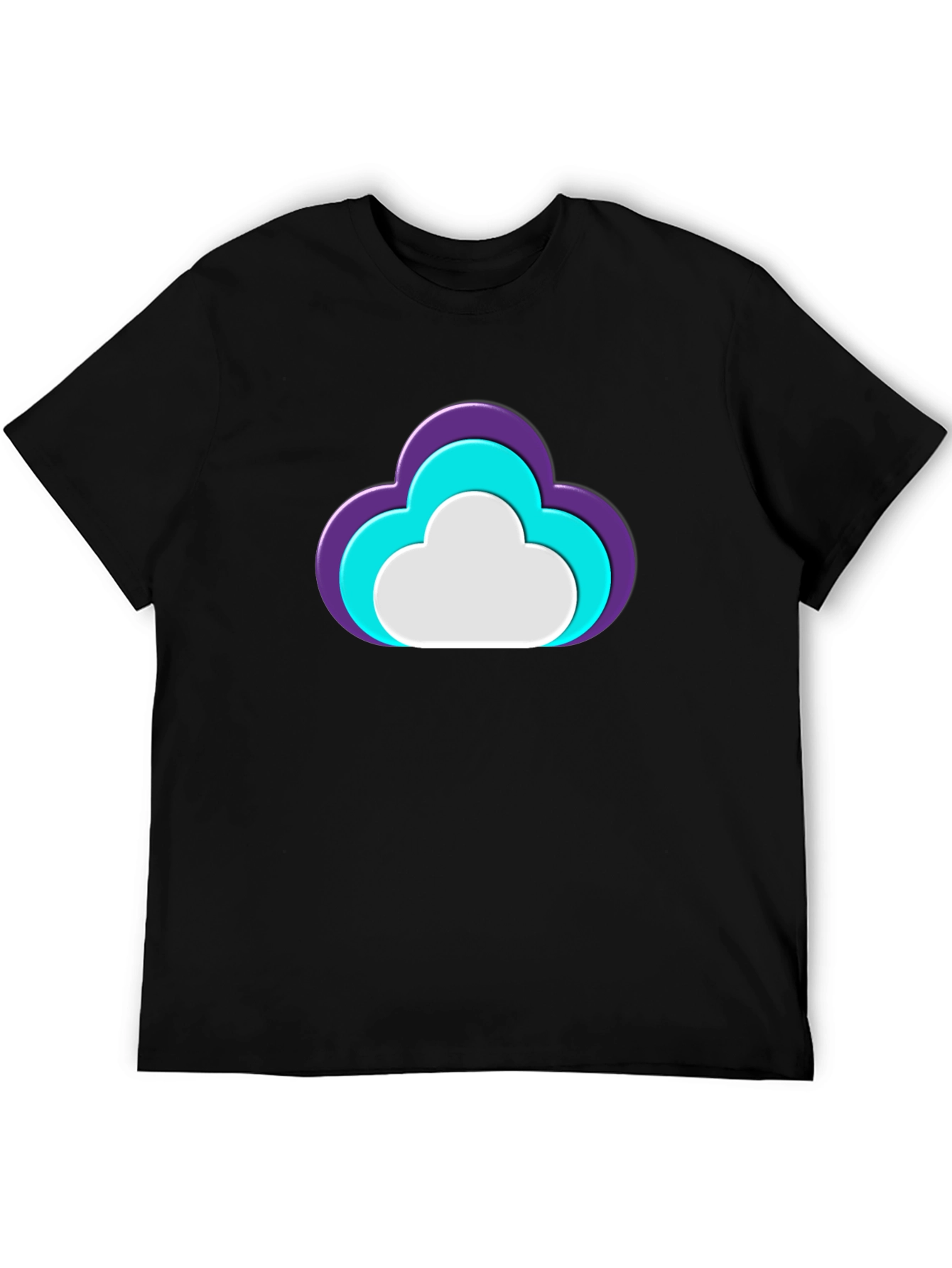 Cloud Graphic Black T-Shirt