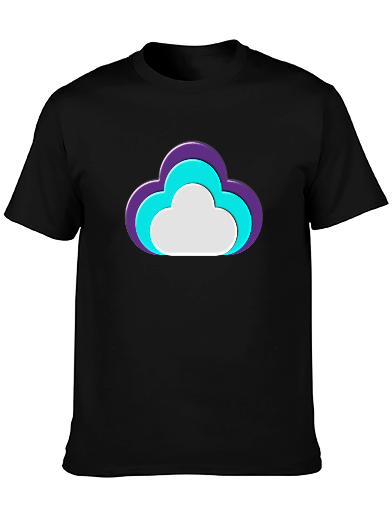 Cloud Graphic Black T-Shirt