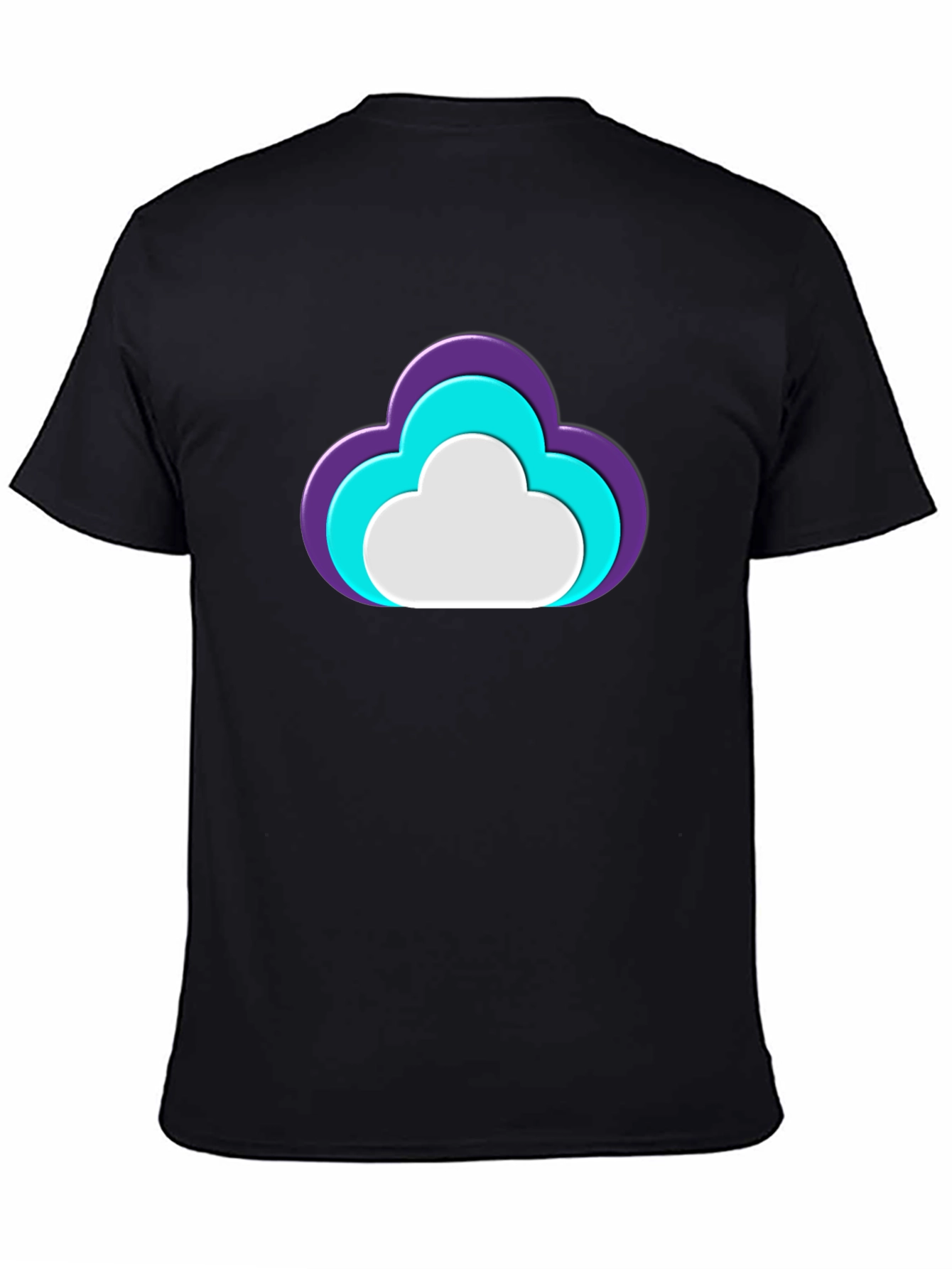 Cloud Graphic Black T-Shirt