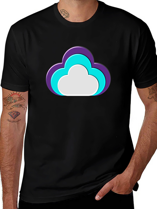 Cloud Graphic Black T-Shirt