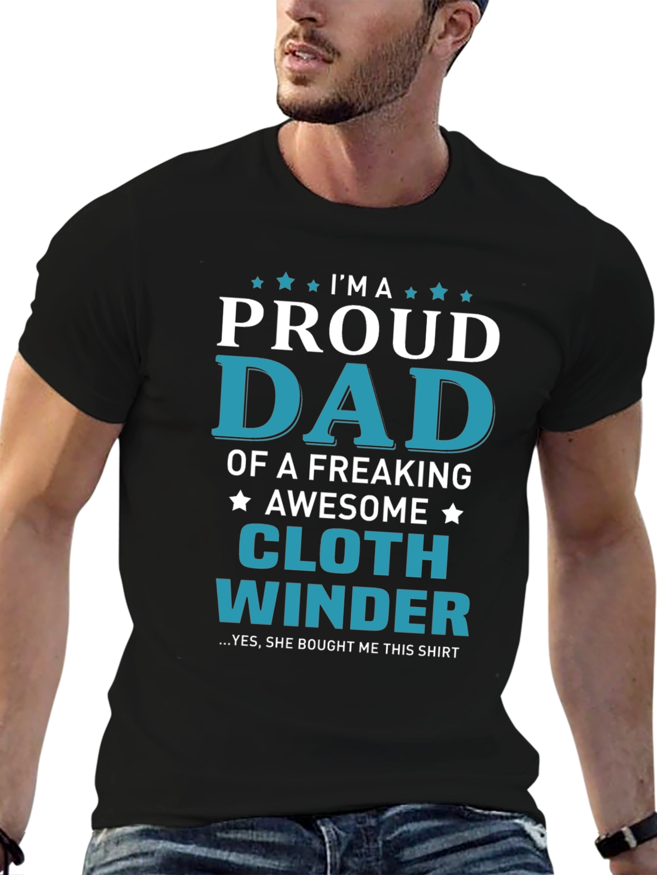 Proud Dad Cloth Winder Graphic T-Shirt