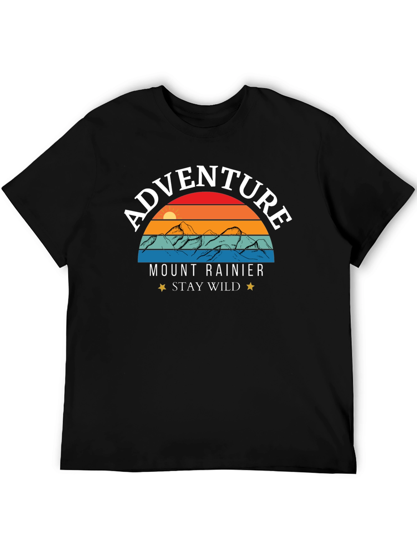 Adventure Mount Rainier Stay Wild T-Shirt