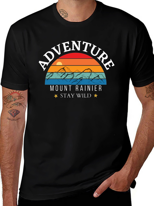 Adventure Mount Rainier Stay Wild T-Shirt