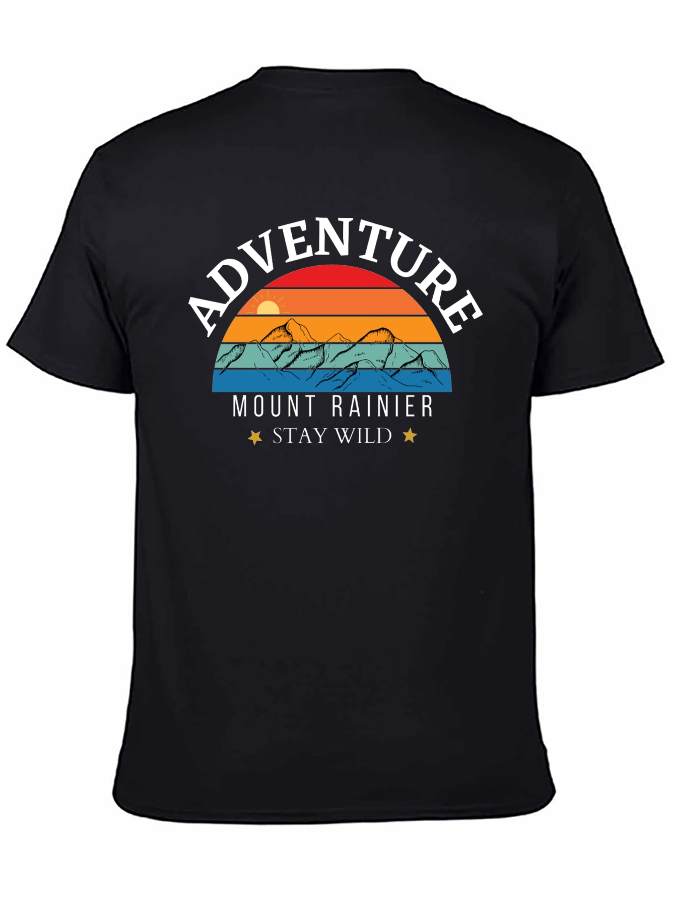 Adventure Mount Rainier Stay Wild T-Shirt