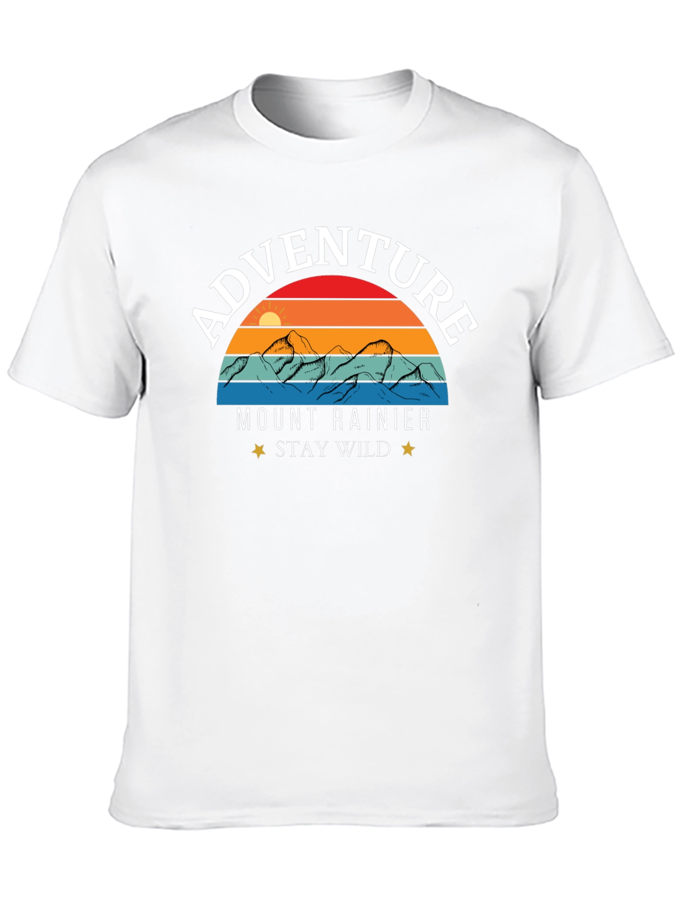 Adventure Mount Rainier Stay Wild T-Shirt