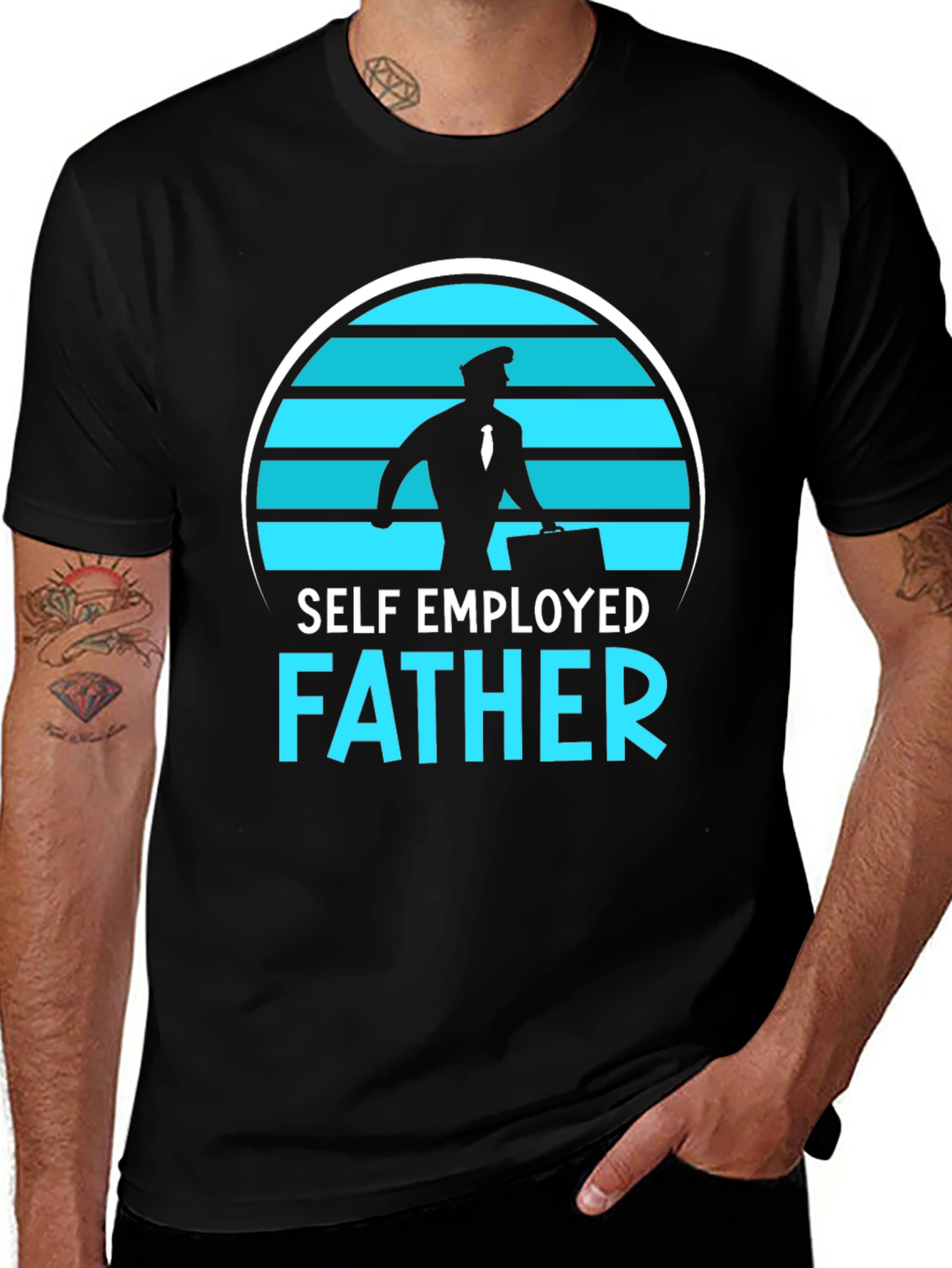 Self Employed Father Graphic T-Shirt