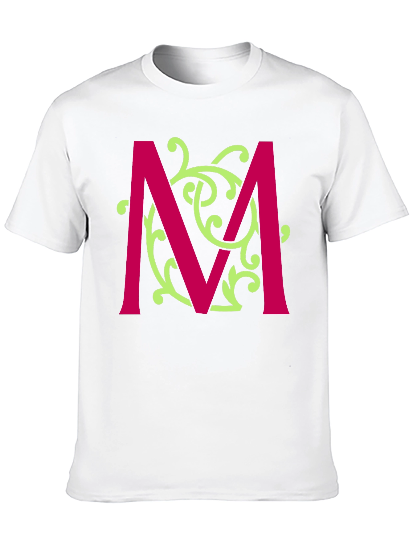 Initial M T-Shirt - Stylish Alphabet Design