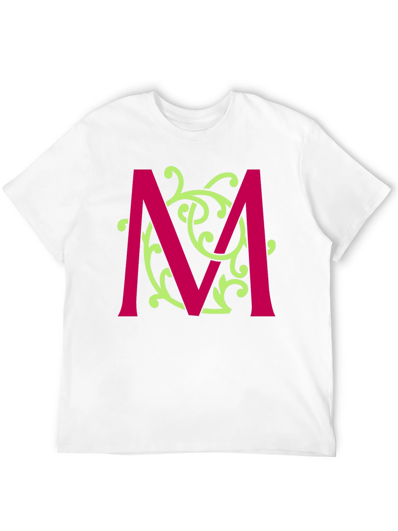 Initial M T-Shirt - Stylish Alphabet Design