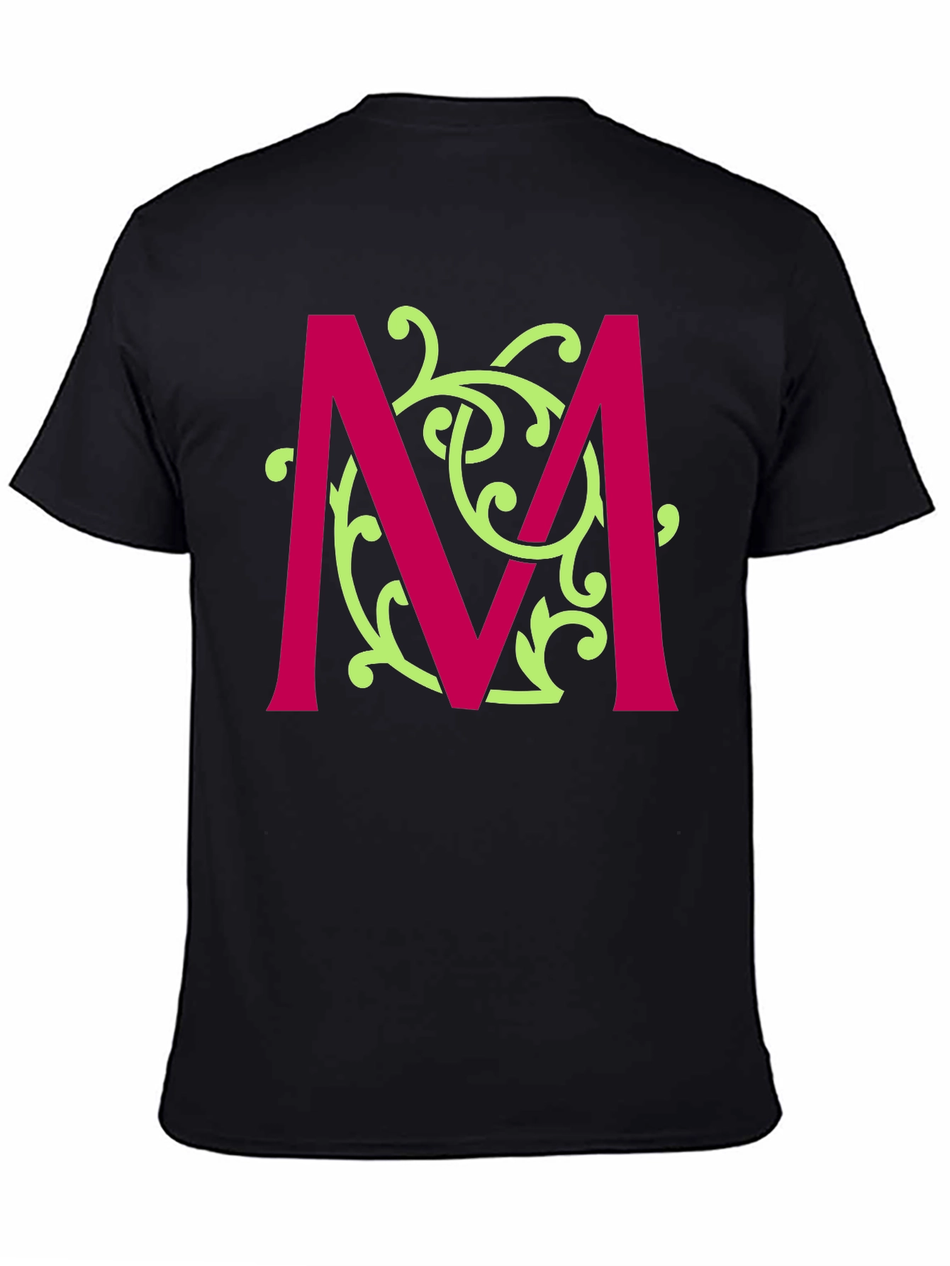 Initial M T-Shirt - Stylish Alphabet Design