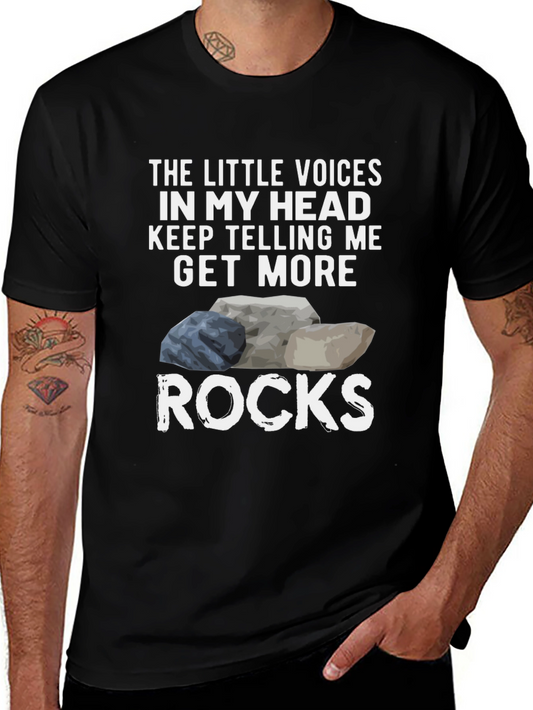 Get More Rocks T-Shirt - Funny Collector Tee