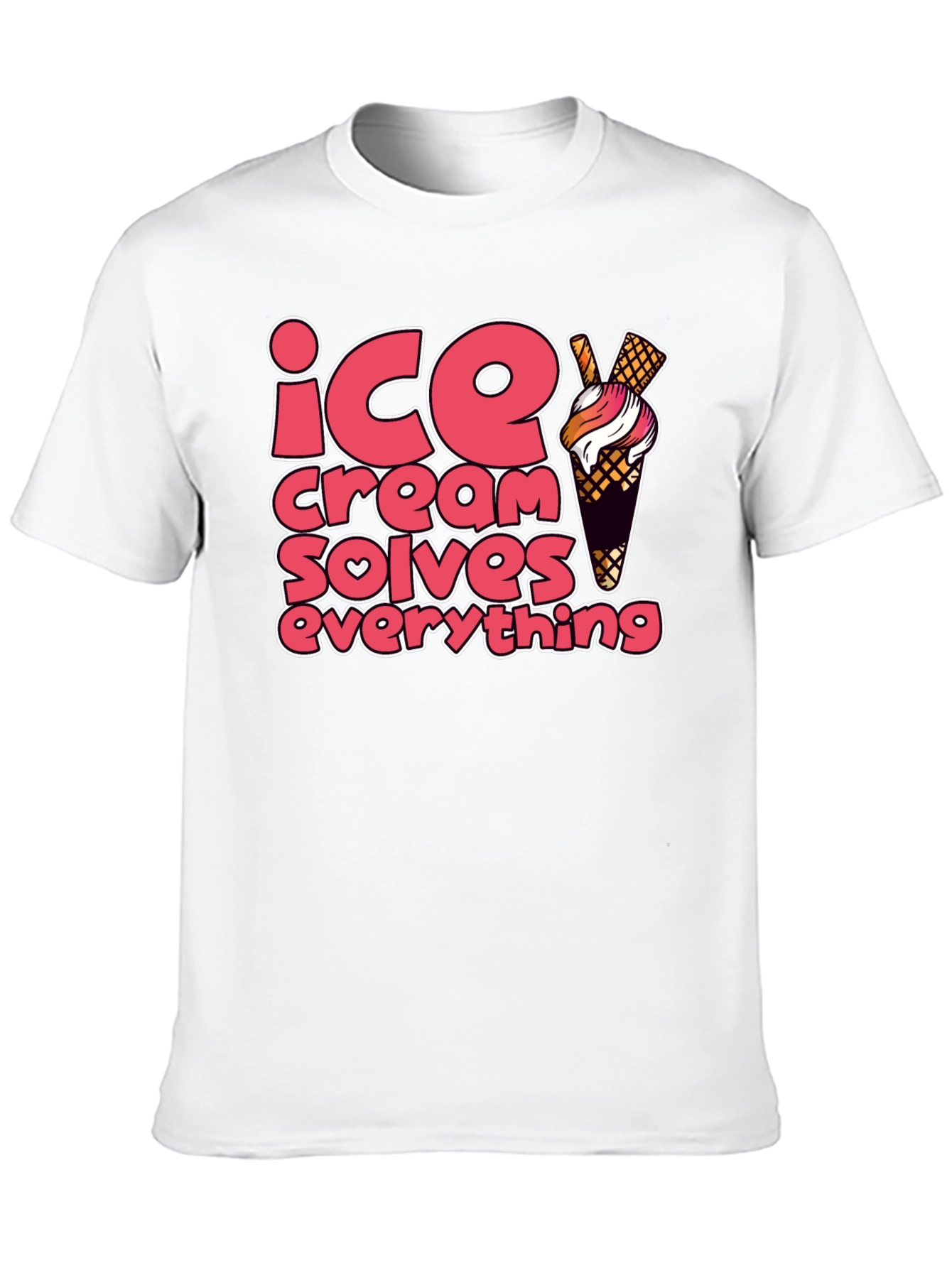 Ice Cream Solves Everything Graphic Tee