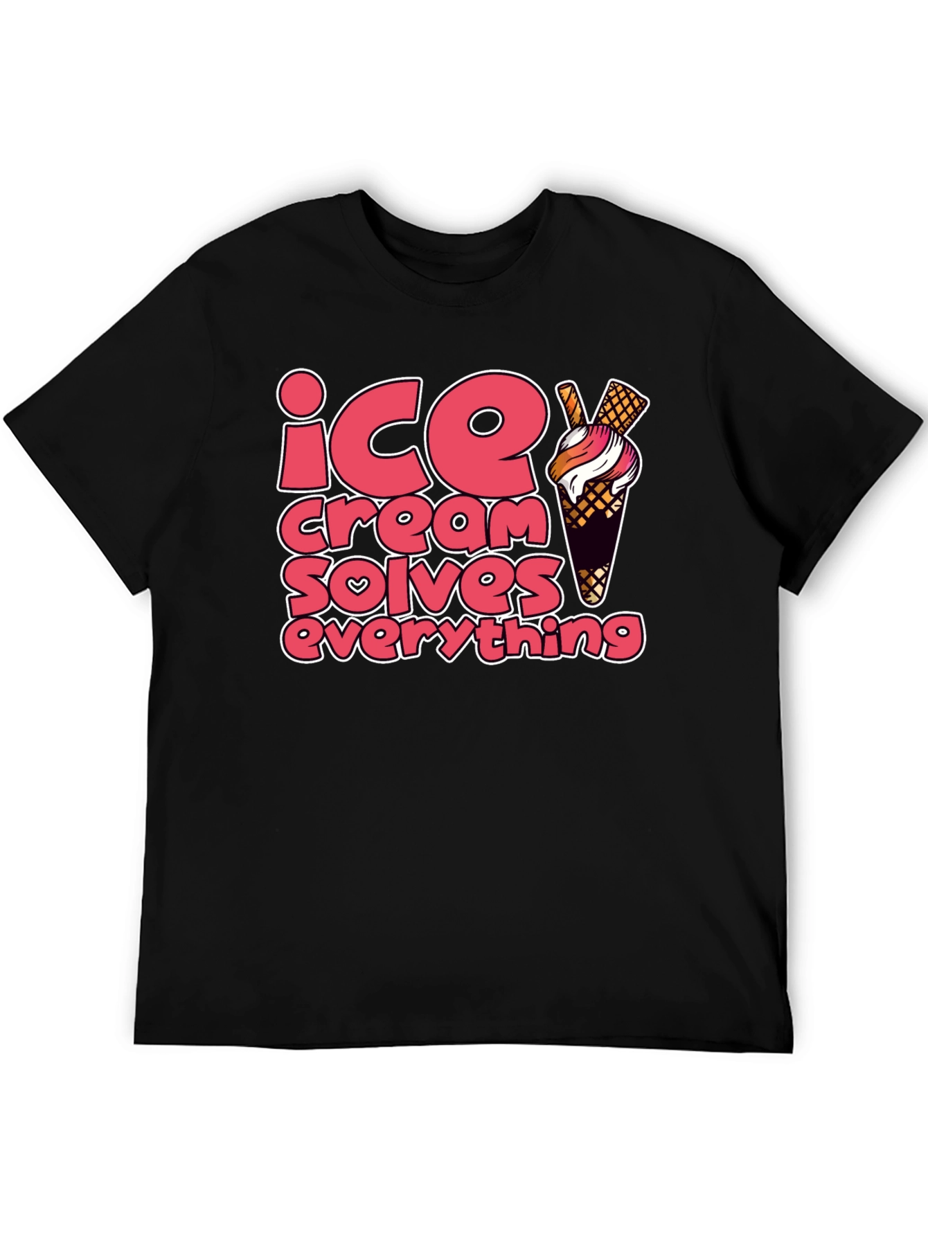 Ice Cream Solves Everything Graphic Tee