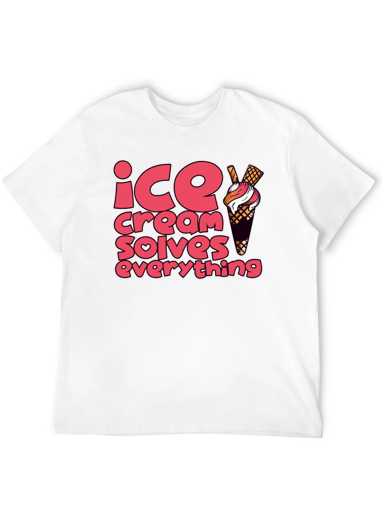 Ice Cream Solves Everything Graphic Tee