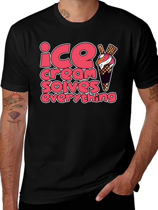 Ice Cream Solves Everything Graphic Tee