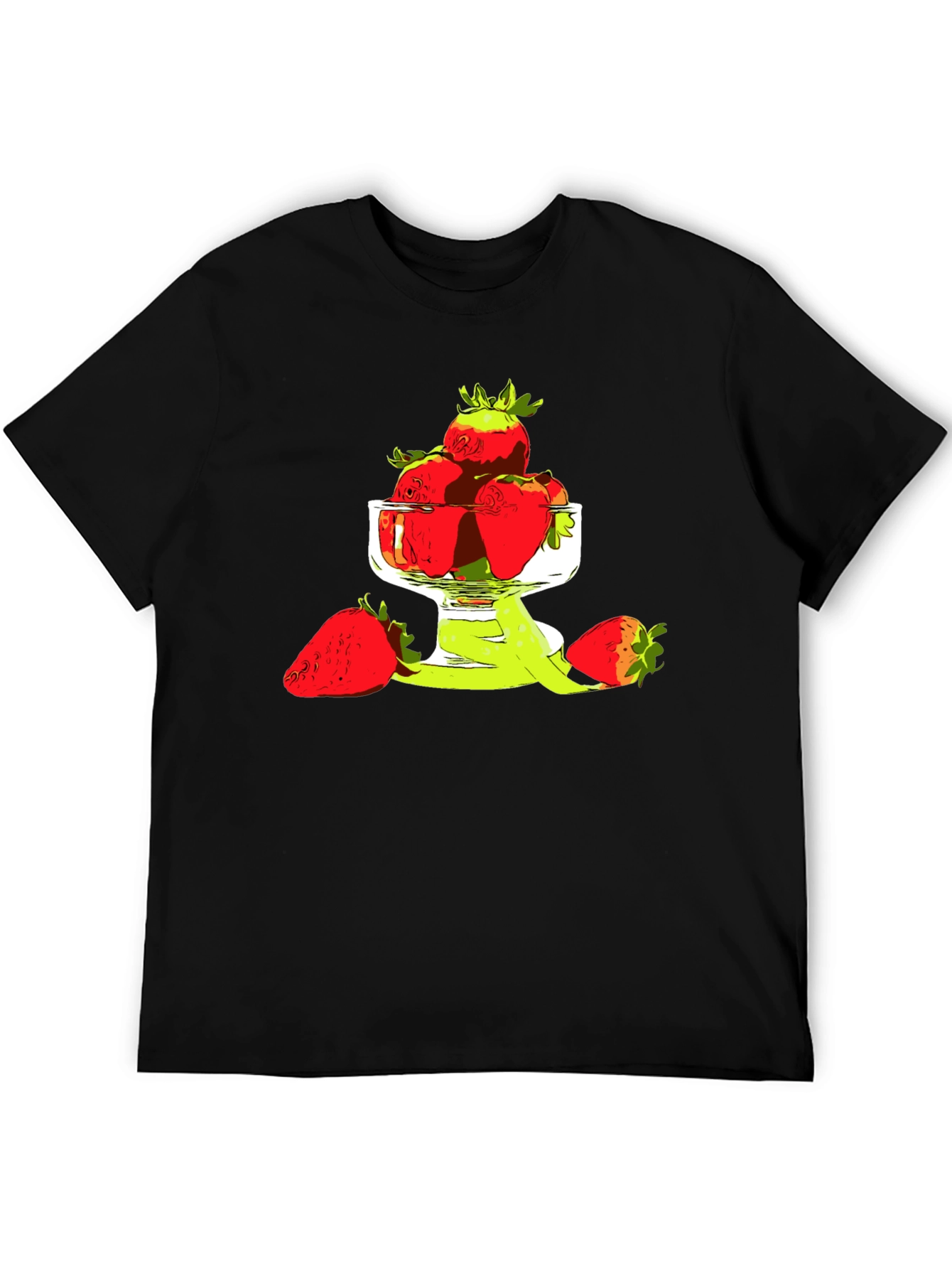 Strawberry Bowl Graphic T-Shirt