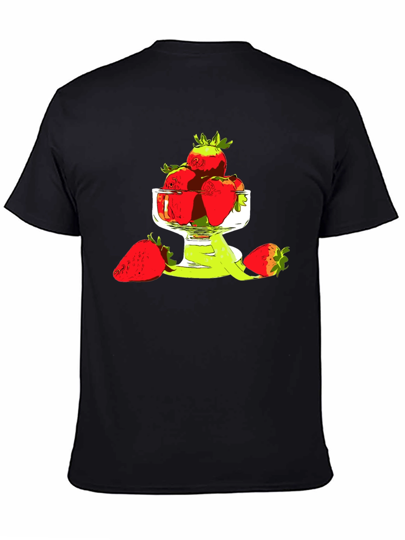 Strawberry Bowl Graphic T-Shirt