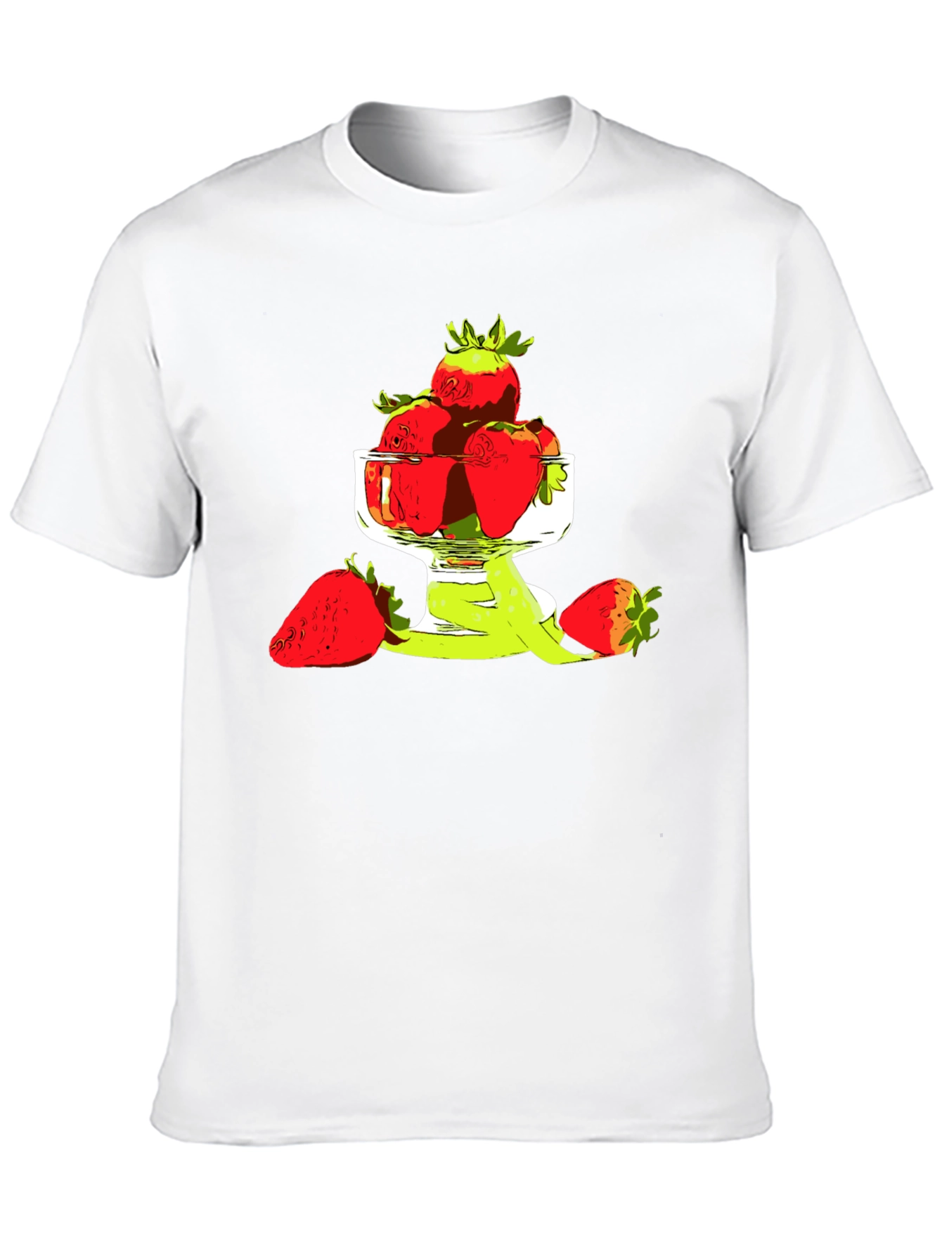 Strawberry Bowl Graphic T-Shirt