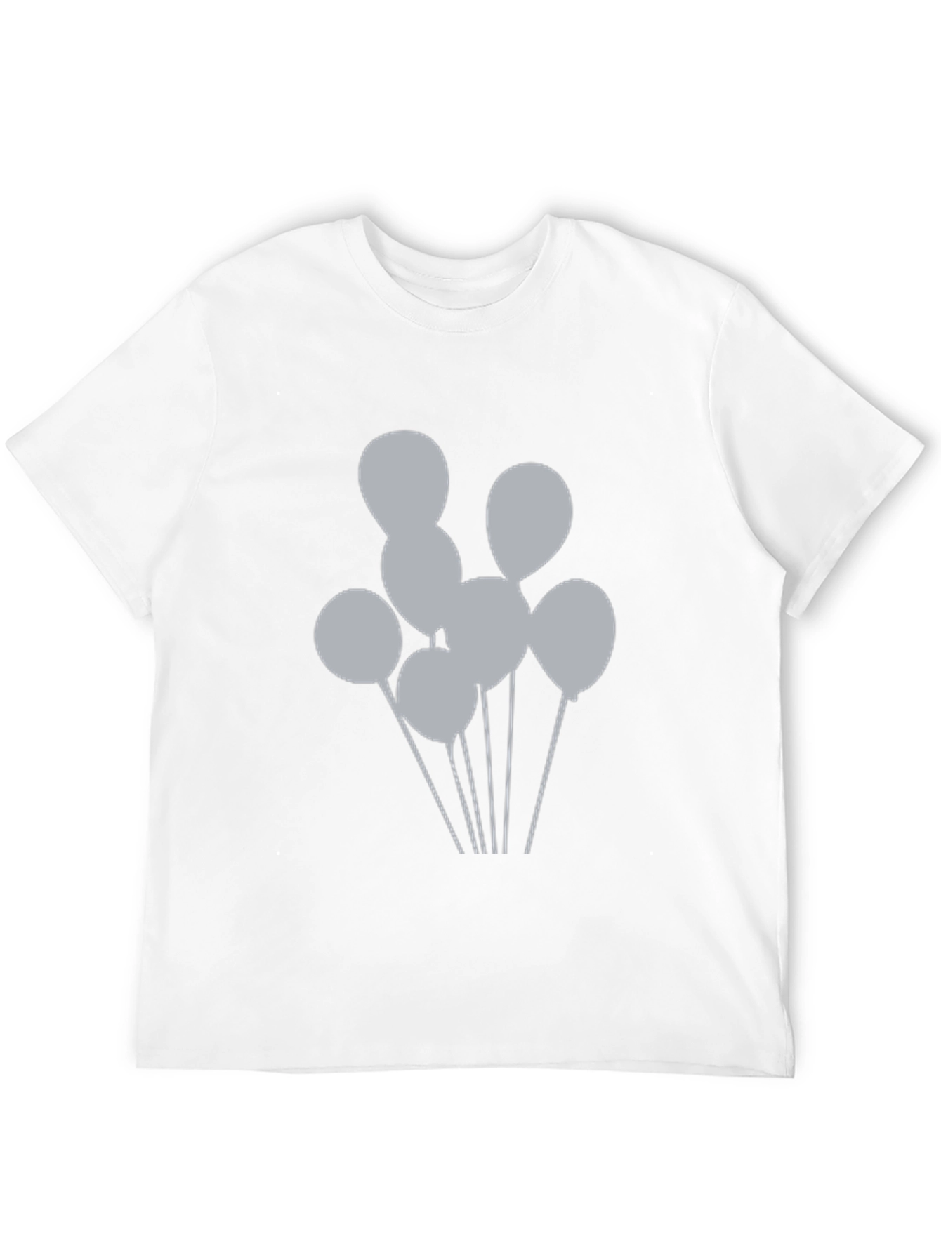 Mens Black Balloons Graphic Tee