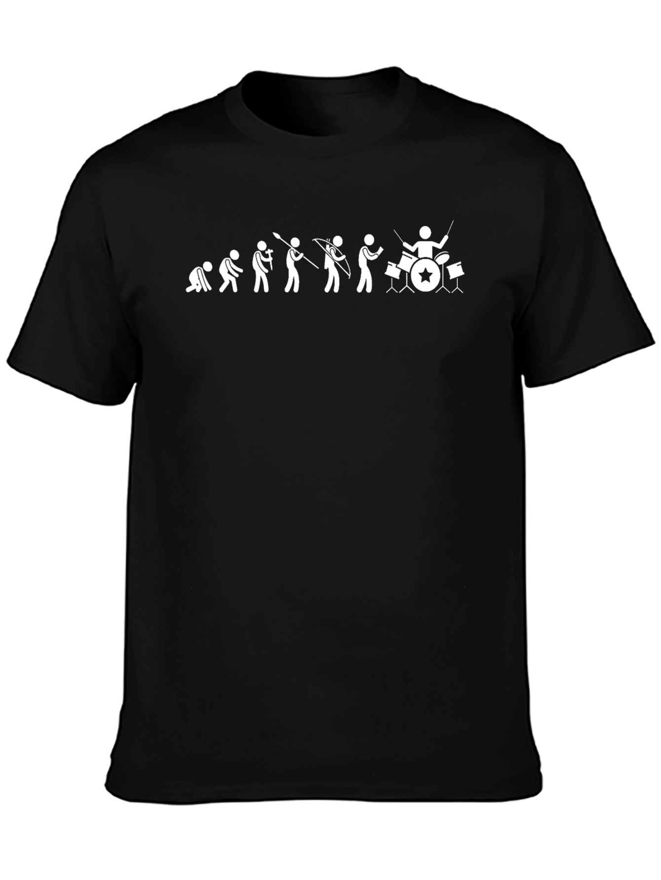 Evolution of Drummer T-Shirt - Funny Musician Tee