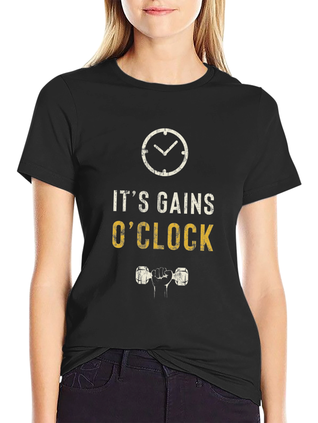 Its Gains OClock T-Shirt - Gym Workout Tee